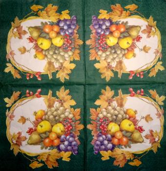 086 Grapes - 3-ply - 35x35 cm